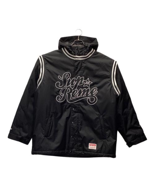 SUPREME（シュプリーム）SUPREME (シュプリーム) MITCHELL & NESS (ミッチェルアンドネス) QUILTED SPORTS JACKET ブラック サイズ:XLの古着・服飾アイテム