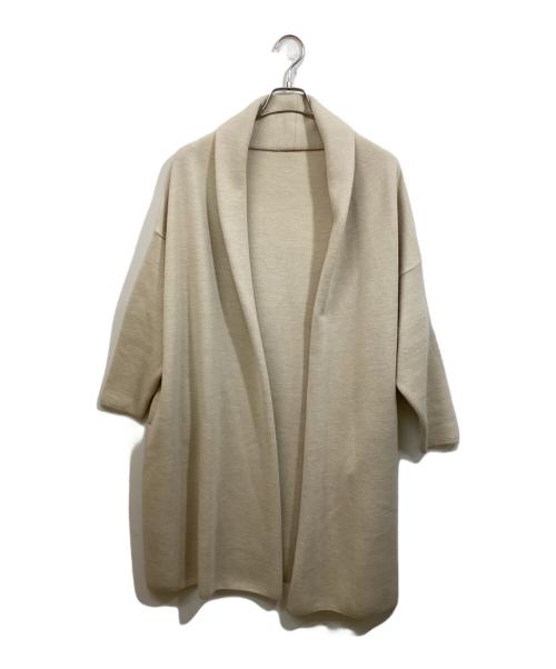 DEUXIEME CLASSE（ドゥーズィエム クラス）Deuxieme Classe (ドゥーズィエム クラス) SMOOTH KNIT GOWN MIDI コート アイボリー サイズ:SIZE Freeの古着・服飾アイテム