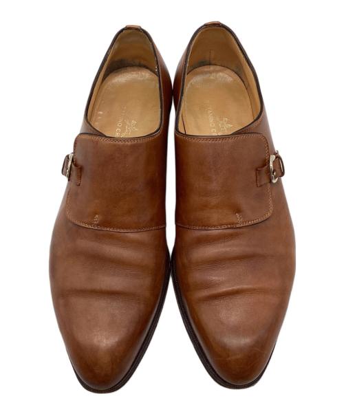 TANINO CRISCI（タニノクリスチー）TANINO CRISCI (タニノクリスチー) モンクストラップシューズ キャメル サイズ:8の古着・服飾アイテム