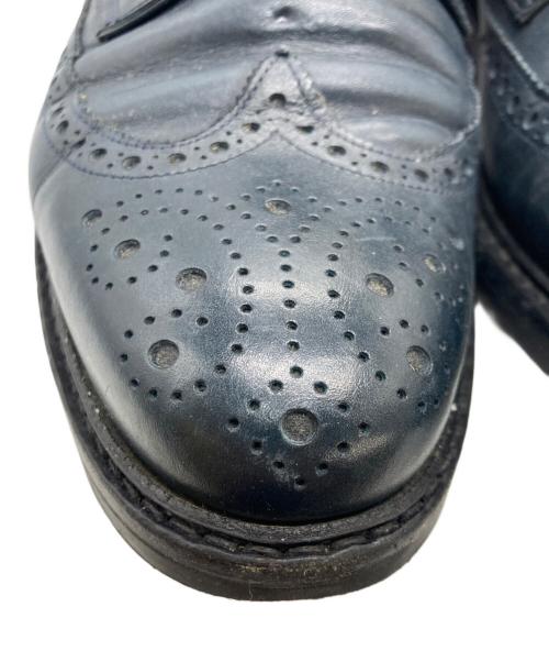 Jalan Sriwijaya（ジャランスリウァヤ）Jalan Sriwijaya (ジャランスリウァヤ) EDWARDウィングチップシューズ ネイビー サイズ:SIZE 8 1/2の古着・服飾アイテム