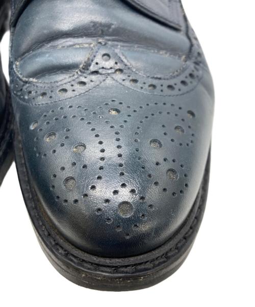 Jalan Sriwijaya（ジャランスリウァヤ）Jalan Sriwijaya (ジャランスリウァヤ) EDWARDウィングチップシューズ ネイビー サイズ:SIZE 8 1/2の古着・服飾アイテム