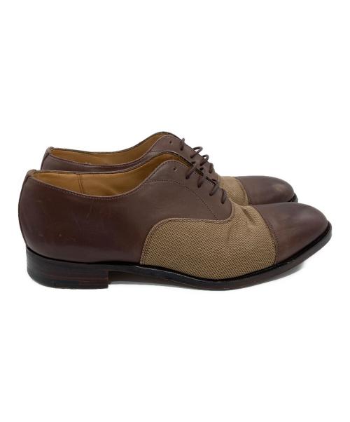 PEAL&CO BROOKS BROTHERS（ピールアンドカンパニー ブルックスブラザーズ）PEAL&CO BROOKS BROTHERS (ピールアンドカンパニー ブルックスブラザーズ) コンビシューズ ブラウン サイズ:SIZE 9 1/2の古着・服飾アイテム