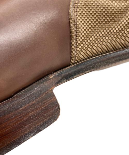 PEAL&CO BROOKS BROTHERS（ピールアンドカンパニー ブルックスブラザーズ）PEAL&CO BROOKS BROTHERS (ピールアンドカンパニー ブルックスブラザーズ) コンビシューズ ブラウン サイズ:SIZE 9 1/2の古着・服飾アイテム