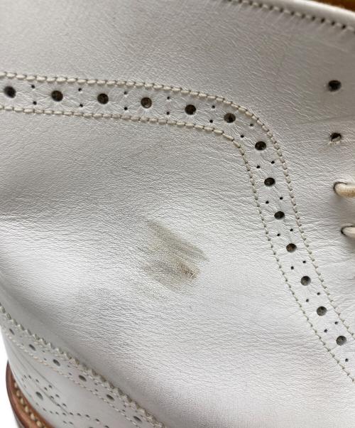 Tricker's（トリッカーズ）Tricker's (トリッカーズ) ウィングチップブーツ ホワイト サイズ:SIZE 8 1/2の古着・服飾アイテム