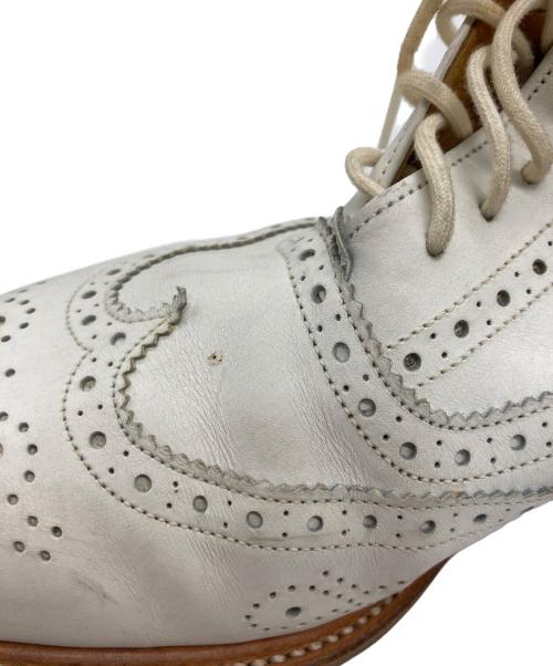 Tricker's（トリッカーズ）Tricker's (トリッカーズ) ウィングチップブーツ ホワイト サイズ:SIZE 8 1/2の古着・服飾アイテム