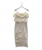 euwイユー）の古着「cotton swell cami one-piece」｜アイボリー