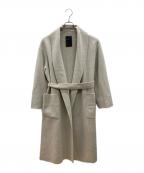 Nobleノーブル）の古着「super160 ショールカラーリバーコート」｜ベージュ