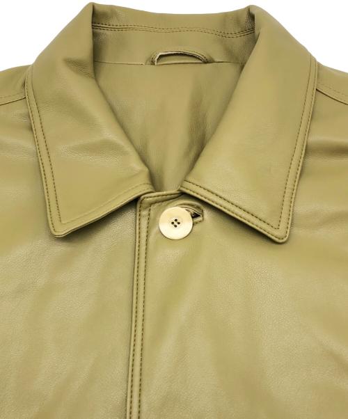 TODAYFUL（トゥデイフル）TODAYFUL (トゥデイフル) エコレザーオーバージャケット カーキ サイズ:38の古着・服飾アイテム