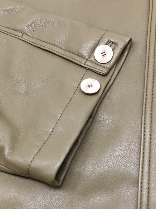 TODAYFUL（トゥデイフル）TODAYFUL (トゥデイフル) エコレザーオーバージャケット カーキ サイズ:38の古着・服飾アイテム