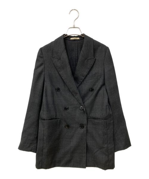 Couture d'adam（クチュールドアダム）Couture d'adam (クチュールドアダム) グレンチェックジャケット グレー サイズ:36の古着・服飾アイテム