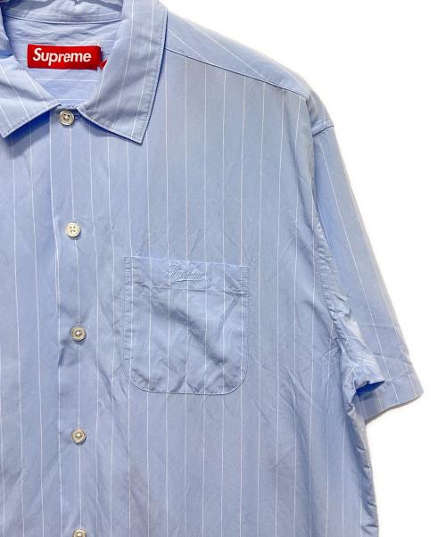 SUPREME（シュプリーム）SUPREME (シュプリーム) Stripe S/S Pajama Shirt ライトブルー サイズ:Mの古着・服飾アイテム