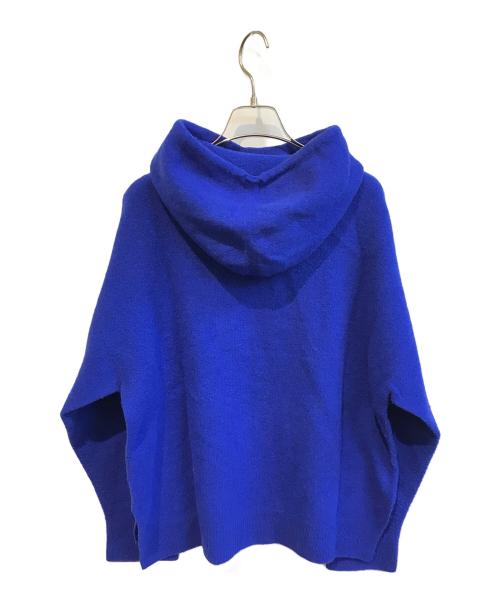 DRESSTERIOR（ドレステリア）DRESSTERIOR (ドレステリア) カシミヤブレンドフードニット ブルー サイズ:38の古着・服飾アイテム