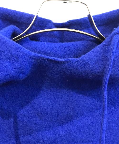 DRESSTERIOR（ドレステリア）DRESSTERIOR (ドレステリア) カシミヤブレンドフードニット ブルー サイズ:38の古着・服飾アイテム