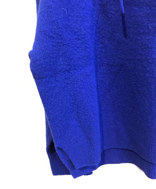 DRESSTERIOR（ドレステリア）DRESSTERIOR (ドレステリア) カシミヤブレンドフードニット ブルー サイズ:38の古着・服飾アイテム