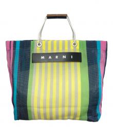 MARNI（マルニ）の古着「ストライプメッシュトートバッグ」｜マルチカラー