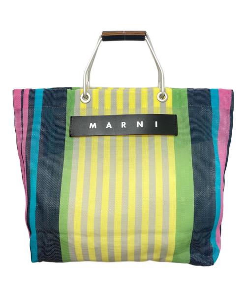 MARNI（マルニ）MARNI (マルニ) ストライプメッシュトートバッグ マルチカラーの古着・服飾アイテム