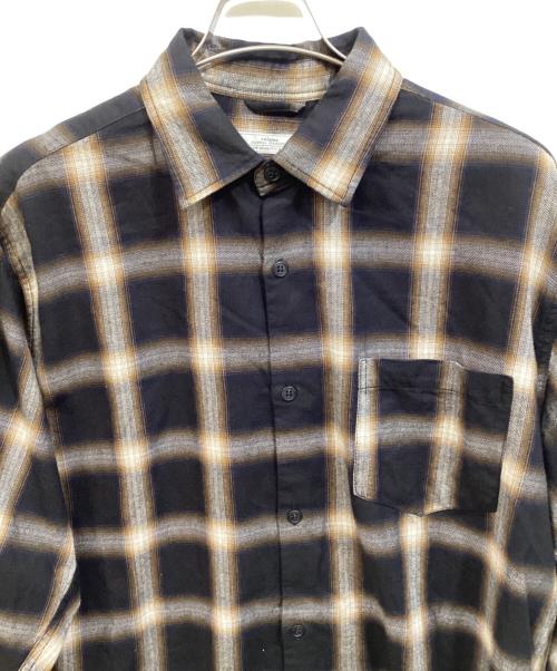 JOURNAL STANDARD relume（ジャーナルスタンダード レリューム）JOURNAL STANDARD relume (ジャーナルスタンダード レリューム) フランネル オンブレ チェック シャツ ブラック サイズ:SIZE Lの古着・服飾アイテム