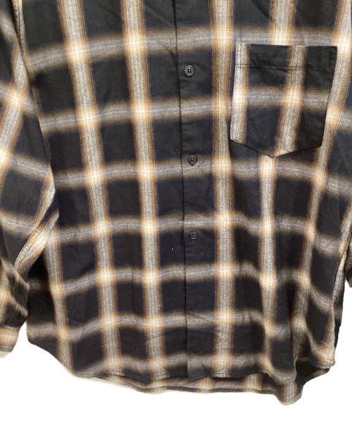 JOURNAL STANDARD relume（ジャーナルスタンダード レリューム）JOURNAL STANDARD relume (ジャーナルスタンダード レリューム) フランネル オンブレ チェック シャツ ブラック サイズ:SIZE Lの古着・服飾アイテム
