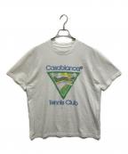 CASABLANCAカサブランカ）の古着「ワンポイント ワッペン Tシャツ」｜ホワイト