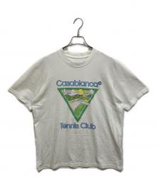 CASABLANCA（カサブランカ）の古着「ワンポイント ワッペン Tシャツ」｜ホワイト