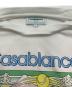中古・古着 CASABLANCA (カサブランカ) ワンポイント ワッペン Tシャツ ホワイト サイズ:L：5000円