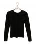 CLANE（クラネ）の古着「W FACE HOLE KNIT TOPS」｜ブラック