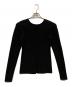 CLANE (クラネ) W FACE HOLE KNIT TOPS ブラック サイズ:1：7000円