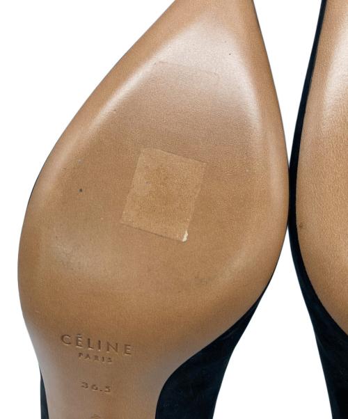 CELINE（セリーヌ）CELINE (セリーヌ) ポインテッドトゥパンプス ブラック サイズ:36.5の古着・服飾アイテム