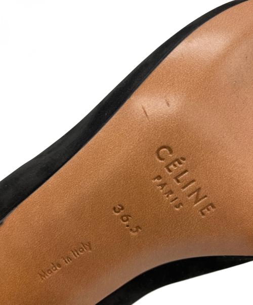 CELINE（セリーヌ）CELINE (セリーヌ) ポインテッドトゥパンプス ブラック サイズ:36.5の古着・服飾アイテム