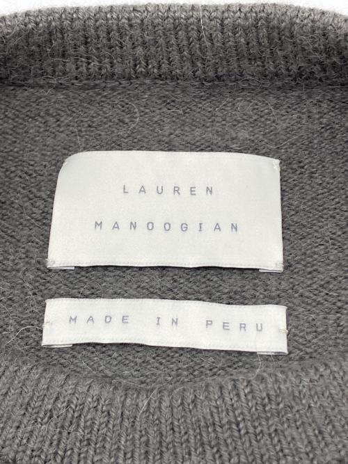 Lauren Manoogian（ローレン マヌージアン）Lauren Manoogian (ローレン マヌージアン) BASE SHORT C/N KNIT グレー サイズ:1の古着・服飾アイテム