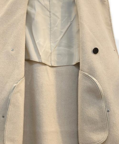 GALERIE VIE（ギャルリーヴィー）GALERIE VIE (ギャルリーヴィー) ウールダブルフェイスショートノーカラーコート ベージュ サイズ:36の古着・服飾アイテム