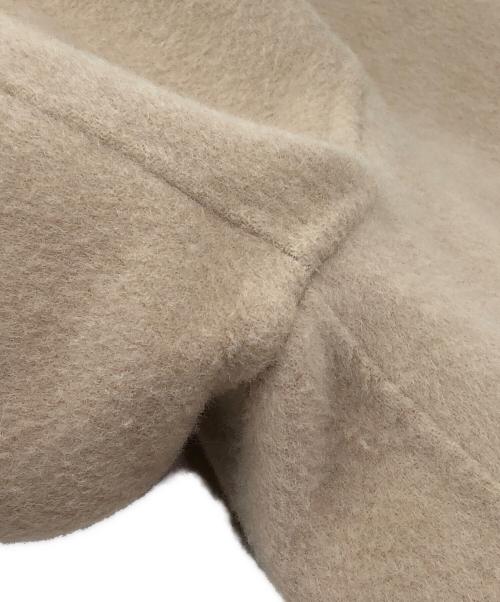 GALERIE VIE（ギャルリーヴィー）GALERIE VIE (ギャルリーヴィー) ウールダブルフェイスショートノーカラーコート ベージュ サイズ:36の古着・服飾アイテム