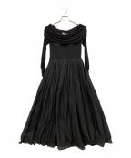 Estella.Kエステラケー）の古着「Della Belted Long Dress」｜ブラック