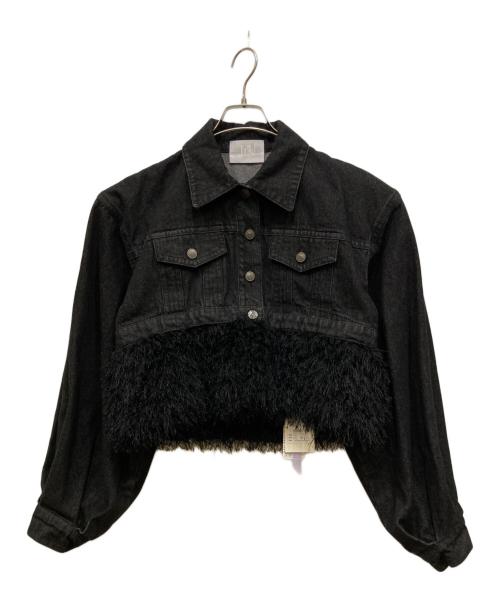 J1U by LA BELLE ETUDE（ジユウバイラベルエチュード）J1U by LA BELLE ETUDE (ジユウバイラベルエチュード) 2wayクロップドGジャン ブラック サイズ:FREEの古着・服飾アイテム