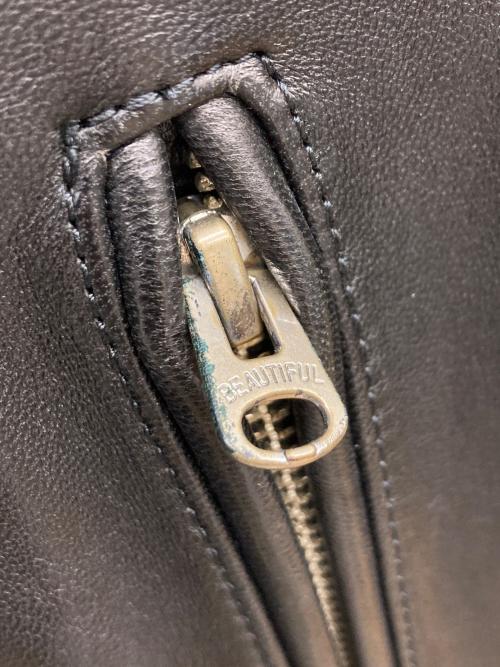 beautiful people（ビューティフルピープル）beautiful people (ビューティフルピープル) vintage leather riders jacket ブラック サイズ:150の古着・服飾アイテム