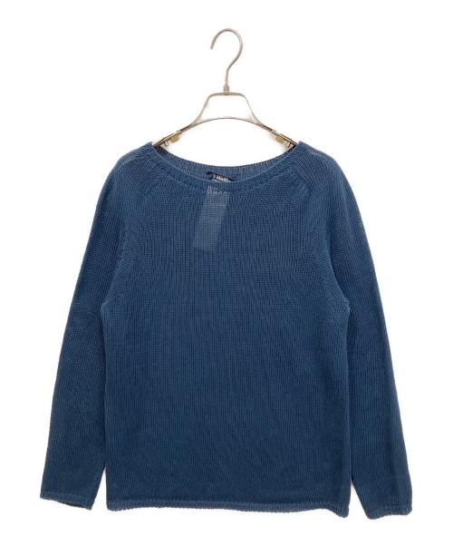 'S Max Mara（エスマックスマーラ）'S Max Mara (エスマックスマーラ) リネンニット ブルー サイズ:Mの古着・服飾アイテム