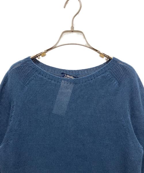'S Max Mara（エスマックスマーラ）'S Max Mara (エスマックスマーラ) リネンニット ブルー サイズ:Mの古着・服飾アイテム