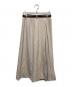 ebure (エブール) ライトウールビス アシンメトリープリーツスカート ベージュ サイズ:40：22000円
