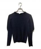 Reneルネ）の古着「袖装飾ボリュームスリーブニット」｜ブラック