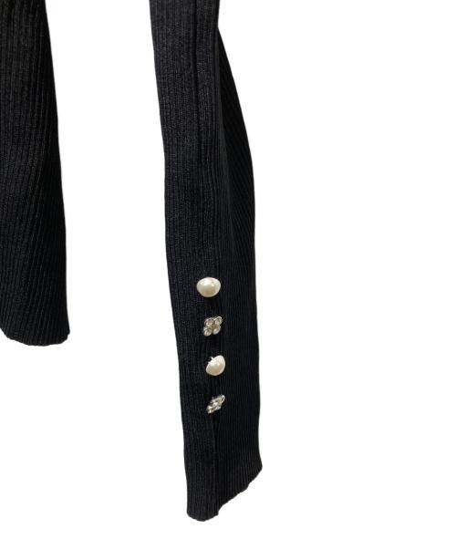 Rene（ルネ）Rene (ルネ) 袖装飾ボリュームスリーブニット ブラック サイズ:34の古着・服飾アイテム