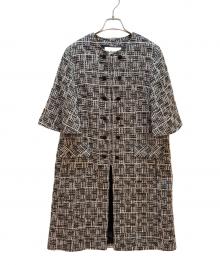 Rene（ルネ）の古着「コート」｜ブラック×ホワイト