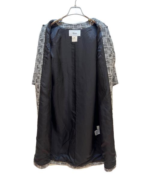 Rene（ルネ）Rene (ルネ) コート ブラック×ホワイト サイズ:36の古着・服飾アイテム