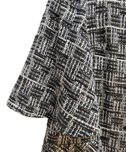 Rene（ルネ）Rene (ルネ) コート ブラック×ホワイト サイズ:36の古着・服飾アイテム