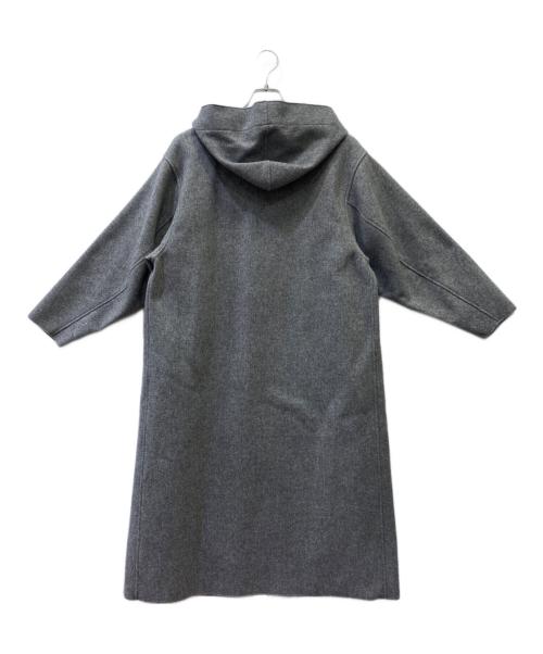 HYKE（ハイク）HYKE (ハイク) MELTON HOODED WORK COAT グレー サイズ:１の古着・服飾アイテム