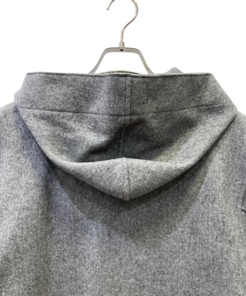 HYKE（ハイク）HYKE (ハイク) MELTON HOODED WORK COAT グレー サイズ:１の古着・服飾アイテム