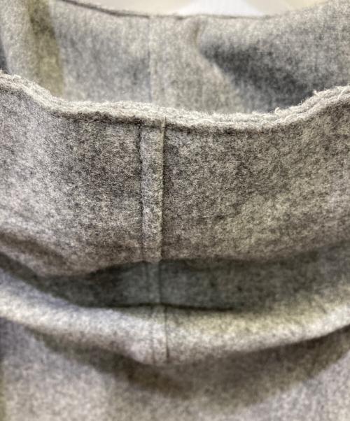 HYKE（ハイク）HYKE (ハイク) MELTON HOODED WORK COAT グレー サイズ:１の古着・服飾アイテム