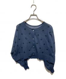 IENA（イエナ）の古着「FILMY ドット カーディガン」｜ネイビー