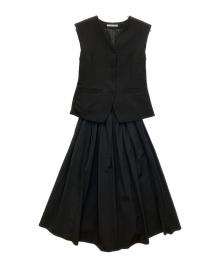 ELENDEEK（エレンディーク）の古着「GILET COMBINATION OP」｜ブラック