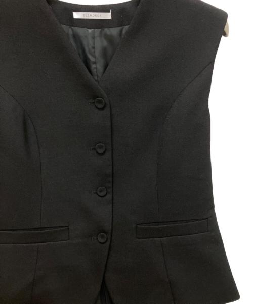 ELENDEEK（エレンディーク）ELENDEEK (エレンディーク) GILET COMBINATION OP ブラック サイズ:02の古着・服飾アイテム