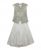 ELENDEEKエレンディーク）の古着「GILET COMBINATION OP」｜ホワイト